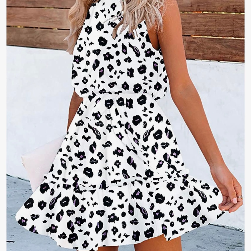 Halter neck casual dress
